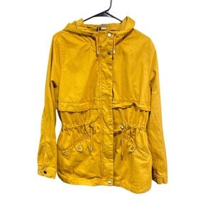 Divided Golden Yellow‎ Hooded Jacket
